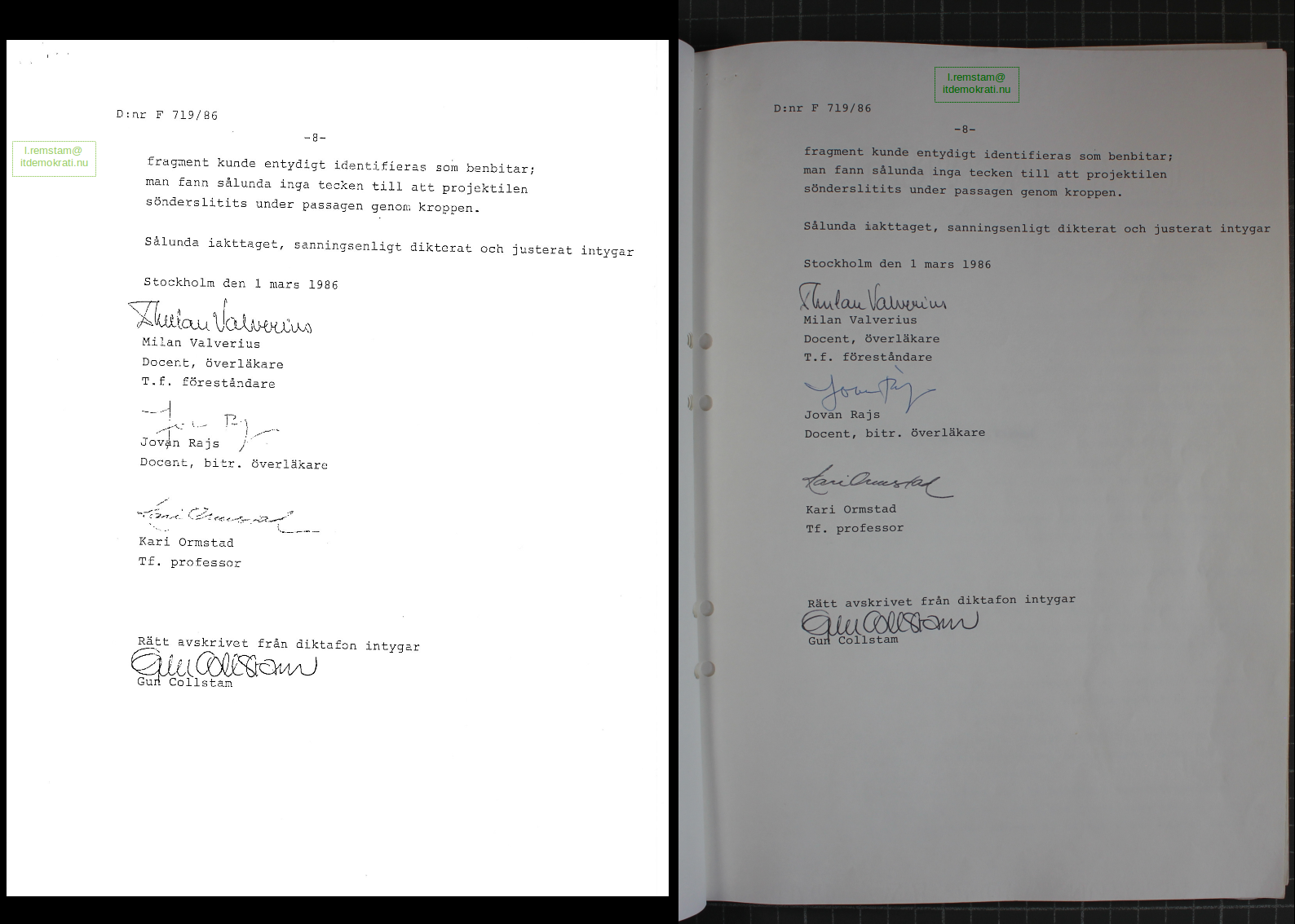 Rajs Ormstad Valverius_Ocensurerat Obduktionsprotokollet Palmemordet.