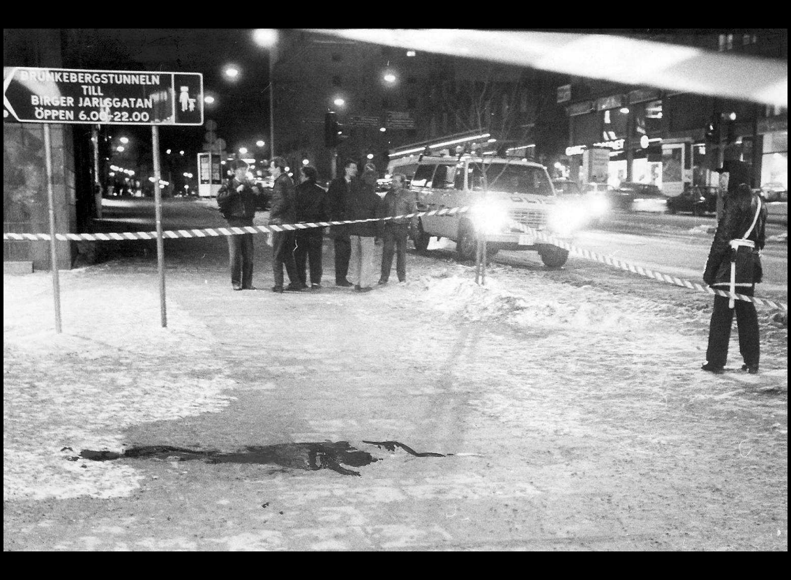 Foton i kronologisk ordning Palmemordsnatten