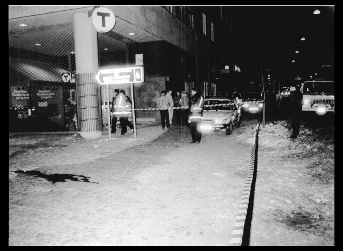 Foton i kronologisk ordning Palmemordsnatten