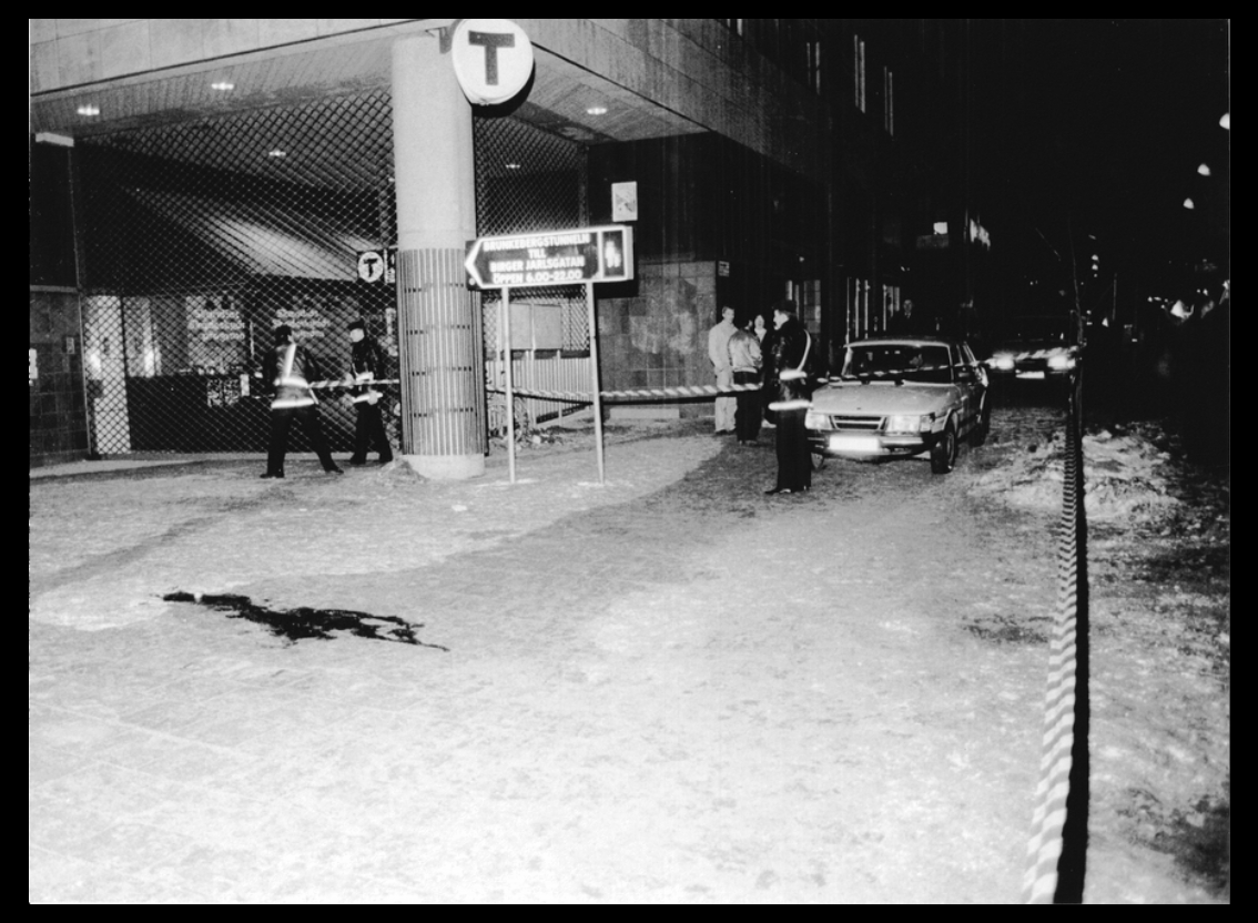 Foton i kronologisk ordning Palmemordsnatten
